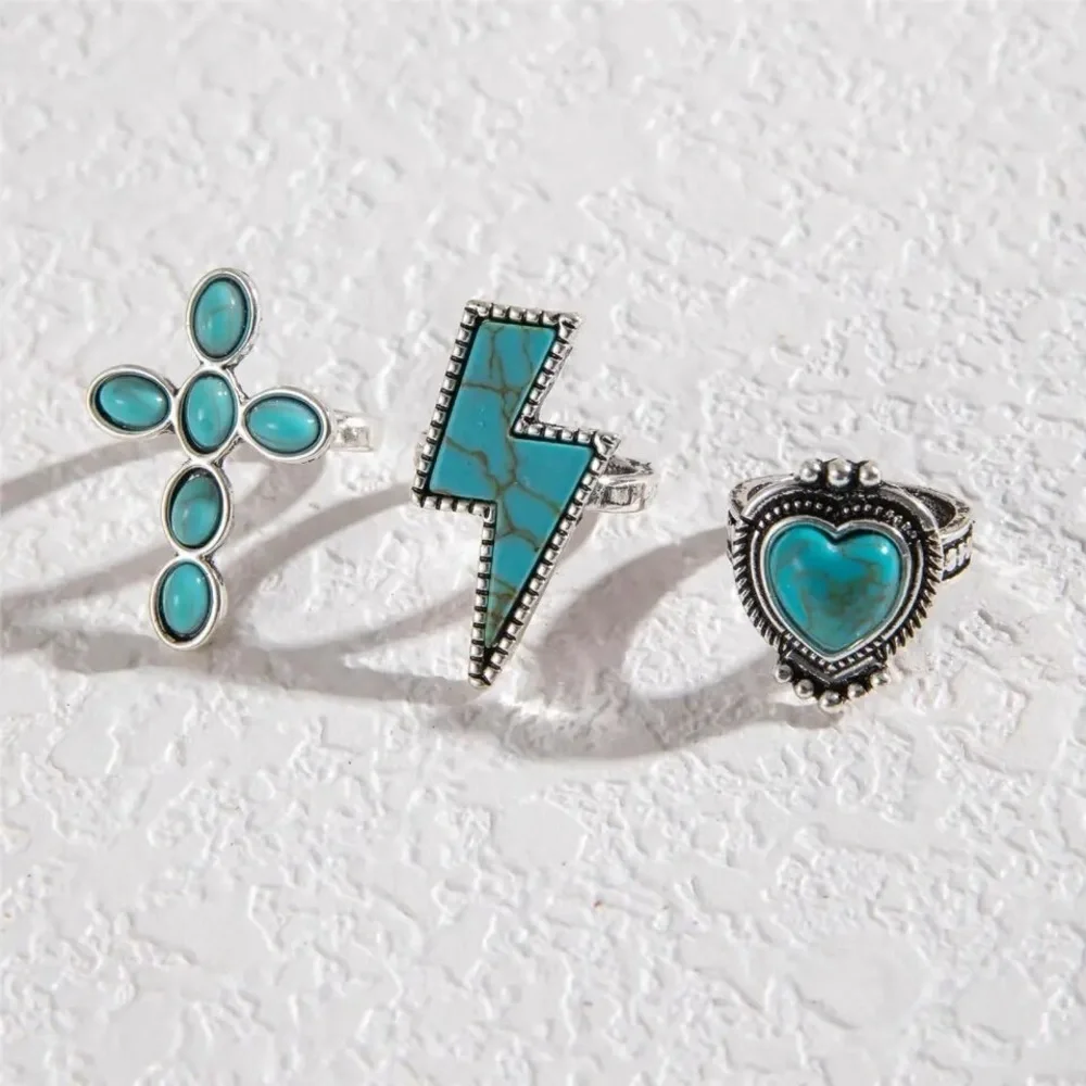 Bohemian 3 Piece Ring Set